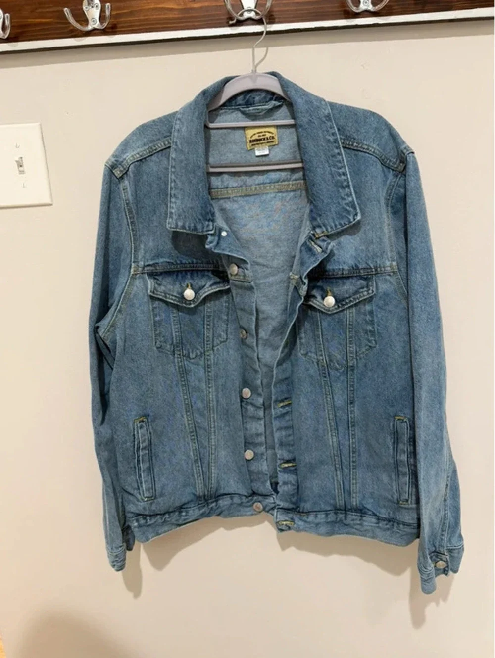 Roebuck XXL denim jacket.